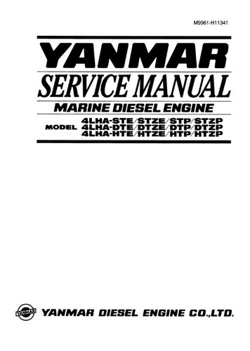 Yanmar 4lha ste dte hte - yanmar,