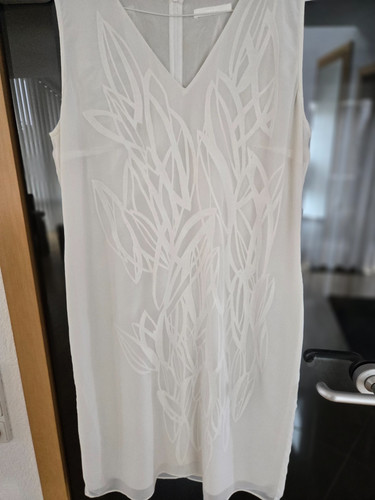 Elegantes weißes sommerkleid - weißes,