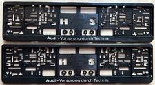 AUDI VORSPRUNG DURCH TECHNIK KENNZEICHENHALTER KENNZEICHENVERSTÄRKER WIE NEU