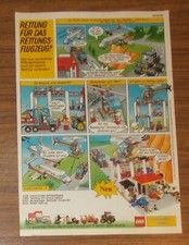 Seltene Werbung LEGO Legoland Town 6394 Parkhaus mit Shell-Tankstelle Comic 1988
