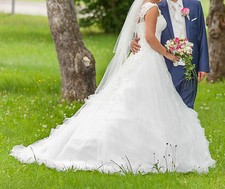 Prinzessinnen Brautkleid von San Patrick, St. Patrick Gr: 36 Hochzeitskleid