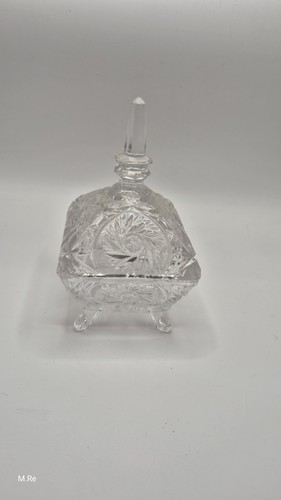 Glas schale mit deckel auf - mit,
