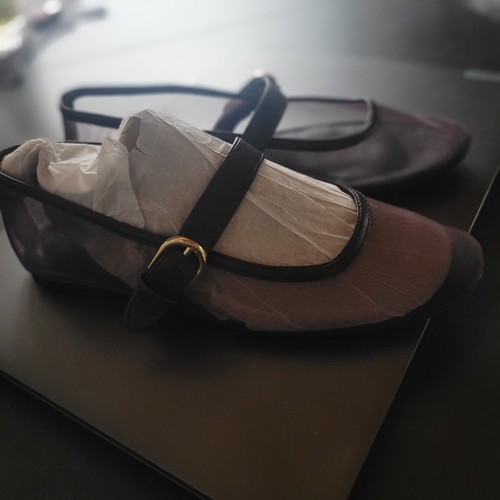 Damen ballerinas aus mesh mit - aus,