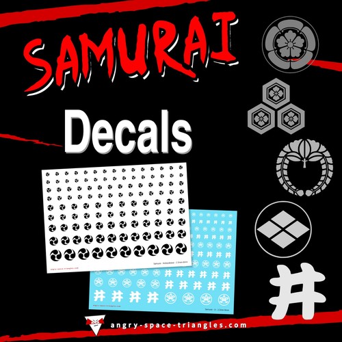 Samurai clan aufkleber - samurai,