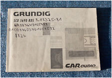 Grundig SCD 5690 RDS Auto CD-Radio Bedienungsanleitung gebraucht