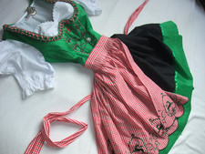 Landhaus Dirndl Trachtenkleid Balkonett Kleid Dirndel Landhauskleid Bluse Gr. 38