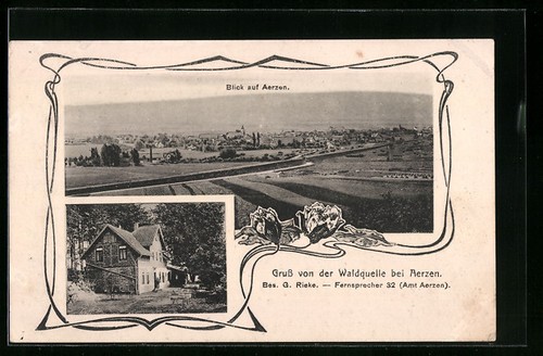 Ansichtskarte aerzen hotel - ansichtskarte,