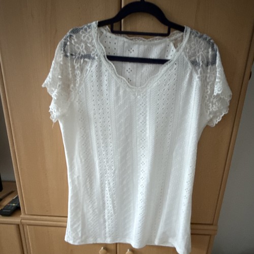 Damen bluse weiß kurzarm - damen,