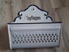 Antiker Email Wandbehälter