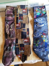 Krawatten Konvolut 3 Stk. lustig 