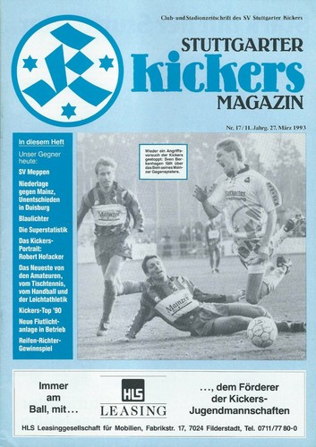 Programm 1992 stuttgarter - programm, 1992/93