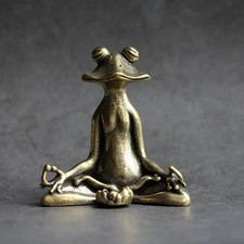Frosch Figur Messing Antik –