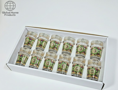 Marokkanisches glas 12er set - glas,