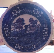 Spode Tower blau Speiseteller