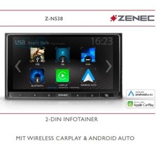ZENEC Z-N538 2-Din Autoradio, Infotainer, Multimediasystem Touchscreen, DAB+,