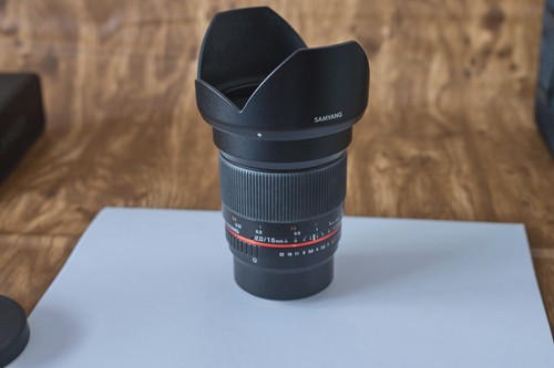Samyang 16mm objektiv - samyang, f2,0