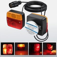 Anhänger Rückleuchten Halogen Beleuchtung Rücklicht verkabelt 7 Polig Magneten