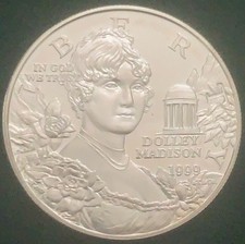 Gedenkmünze USA 1 Dollar 1999 Philadelphia 900er Dolly Madison Montpellier