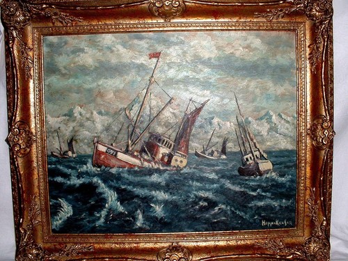 Maritimes ölgemälde - Ölgemälde, ~