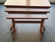 3er Satztische Teak - Vildbjerg Møbelfabrik - Kai Kristiansen - made in denmark