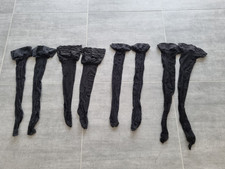 Feinstrümpfe Strümpfe halterlos schwarz 4er Set S/M 37/38