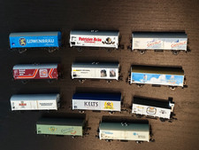 Spur N Güterwagen, 11 Stück, z.B. Biermarken, Top-Zustand aus Sammlung