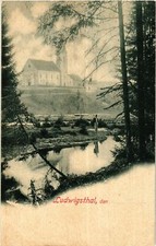 Old postcard AK Ludwigsthal -