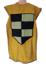 Umhang Wams Ritter Waffenrock  Cord orange Wappen Mängel one size Theater Bühne