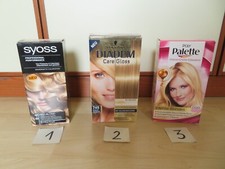 1x Restmenge Haarfärbemittel "Blond", WAHL aus Syoss, Schwarzkopf ODER Poly