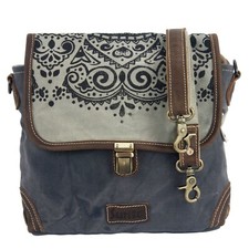 Sunsa Damen Tasche Umhängetasche, Handtasche aus Canvas & Leder.