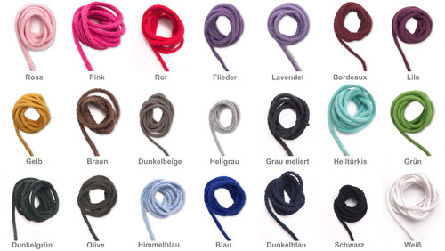 Baumwollkordel kordel 5mm - 5m,,