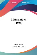 Maimonides (1903) David Yellin