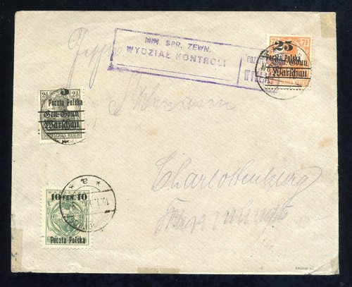 Polen 1919 brief - 1919,