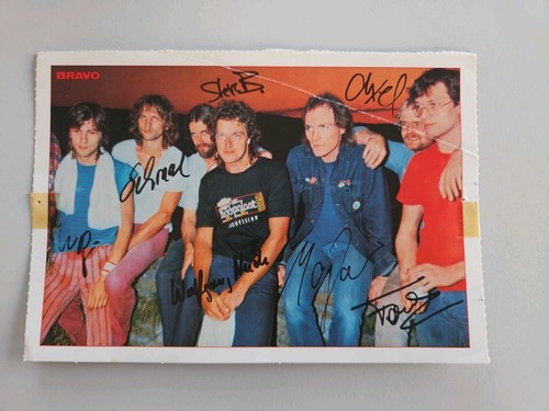 Bap autogrammkarte bravo - bap,