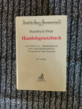 Handelsgesetzbuch HGB Baumbach Hopt Kommentar 38. Auflage