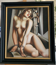 Ölgemälde Andromeda nach Tamara de Lempicka 1929 Öl / Leinwand signiert 73x63cm