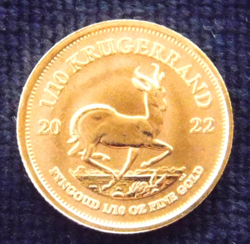 Goldmünze krügerrand oz - goldmünze, 1/10
