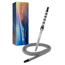 Shisha Schlauchset Smokah Performance - Grau - Schwarz inkl. Schlauchanschluss