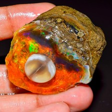 Natural Opal Roh Welo Feuer