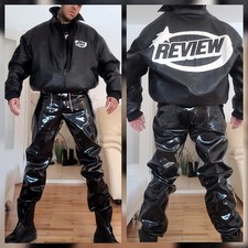 Kunstleder Bomber Jacke