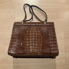 Noble Rarität - Vintage Handtasche, Krokodilleder