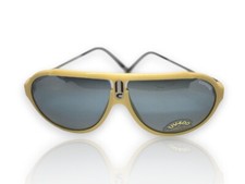 Vintage Carrera Sonnenbrille 1980er UV400 Beige Blau Retro Unisex Pilotenbrille