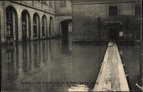 Postkarte paris cour - postkarte,
