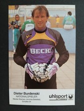 Dieter Burdenski  Werder Bremen 1990 Uhlsport-Werbekarte original handsigniert