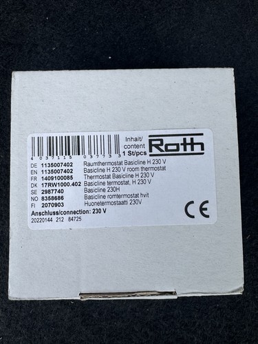 Roth basicline 230v - roth,