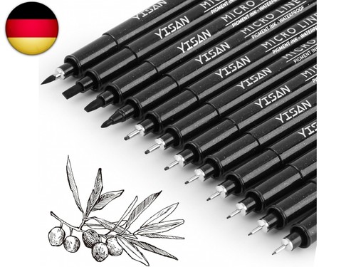 Yisan fineliner stifte - 12,