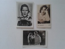 3 Zigarettenbilder "Leni