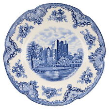 Speiseteller Johnson Bros Old Britain Castles blau