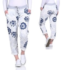 Hosen Damen Jersey Jogginghose Sommer Sweathose Freizeithose luftige Jopants 36+