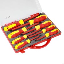 Elektro VDE isoliert Schraubendreher Schraubenzieher Set Werkzeug Schlitzkreuz